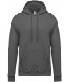 Sudadera con capucha para hombre color gris oscuro