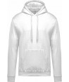 Sudadera con capucha para hombre color blanco