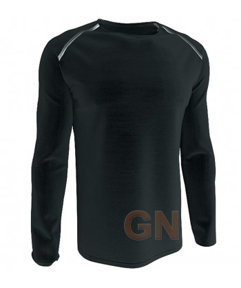 Camiseta técnica de manga larga color negro