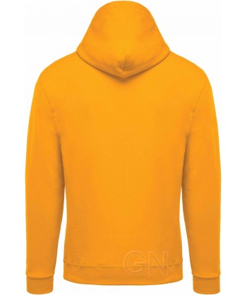 Sudadera con capucha y cierre cremallera color amarillo