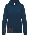 Sudadera con capucha mujer color marino