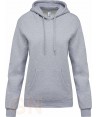 Sudadera con capucha mujer color gris sport