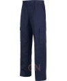pantalón multibolsillos ligero de algodón marino