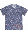 Casaca sanitaria unisex estampada