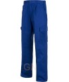 pantalón multibolsillos ligero de algodón azulina