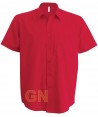 Camisa de manga corta para hombre color rojo