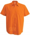 Camisa de manga corta para hombre color naranja