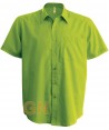 Camisa de manga corta para hombre color verde lima