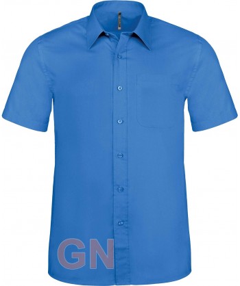 Camisa de manga corta para hombre color royal