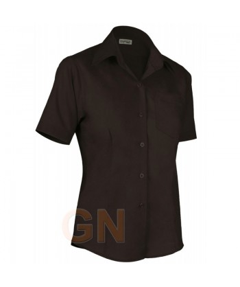 Camisa manga corta mujer con bolsillo  -Mujer-