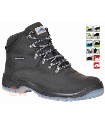 Bota de seguridad S3 con membrana impermeable y transpirable