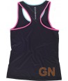 Camiseta de tirantes y espalda deportiva para mujer color negro