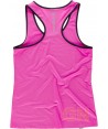 Camiseta de tirantes y espalda deportiva para mujer color rosa flúo