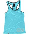 Camiseta de tirantes y espalda deportiva para mujer color turquesa