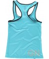 Camiseta de tirantes y espalda deportiva para mujer color turquesa