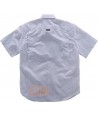 Camisa manga corta con bolsillos transpirable color blanca