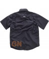 Camisa manga corta con bolsillos transpirable color negra