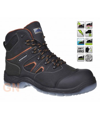 Bota de seguridad S3 no metálica, con membrana impermeable y transpirable