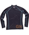 Sudadera deportiva, bicolor, media cremallera para mujer