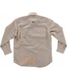 Camisa manga larga transpirable tipo safari color beige