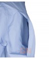 Camisa manga larga transpirable tipo safari color celeste