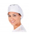 Gorro sanitario transpirable con gomas. Color blanco