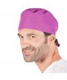 Gorro sanitario liso de microfibra con gomas o tiras
