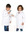 Bata blanca de laboratorio para niños