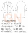 Bata blanca de laboratorio para niños