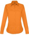 Camisa de manga larga con bolsillo -Mujer-