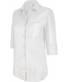 Camisa de manga 3/4 para mujer color blanca