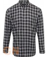 Camisa manga larga a cuadros para hombre