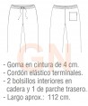 Pantalón con gomas, cordón y bolsillos -Unisex-