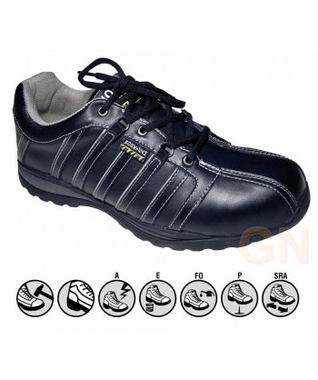 Zapatos deportivos de seguridad en piel S1P SRA