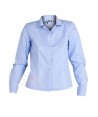 Camisa de manga larga con bolsillo. Color celeste