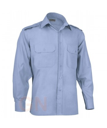 Camisa manga larga vigilante con galoneras  -Uniformidad-