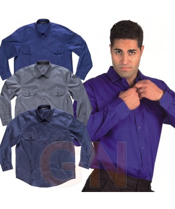 Camisa manga larga de algodón