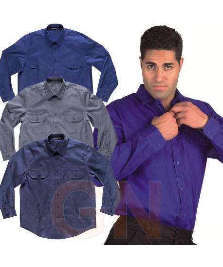 Camisa manga larga de algodón