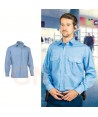 Camisa bolsillo con tapeta y tablas