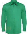 Camisa de manga larga con bolsillo para hombre color verde kelly