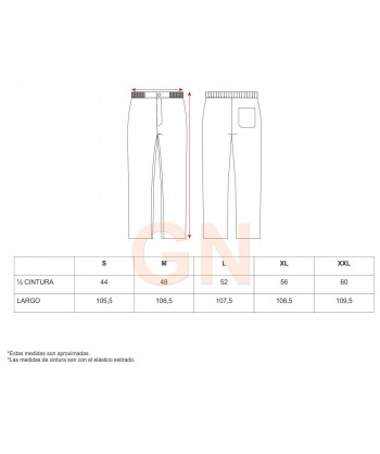 Pantalón con elásticos y bragueta con botón