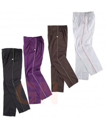 Pantalón con elásticos y bragueta con botón