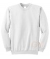sudadera básica de cuello redondo color blanca