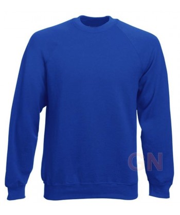 sudadera básica de cuello redondo color royal