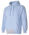 Sudadera con capucha color celeste