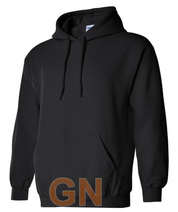 Sudadera con capucha color negro