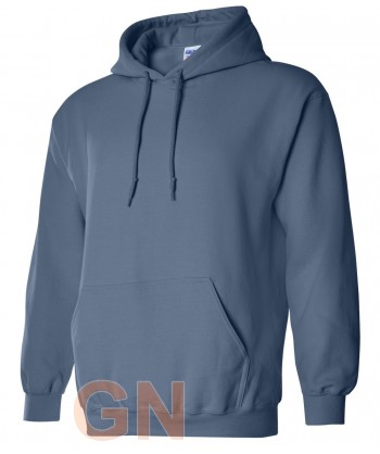 Sudadera con capucha color indigo