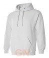 Sudadera con capucha color blanco