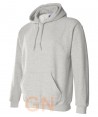 Sudadera con capucha color gris ash