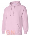 Sudadera con capucha color rosa